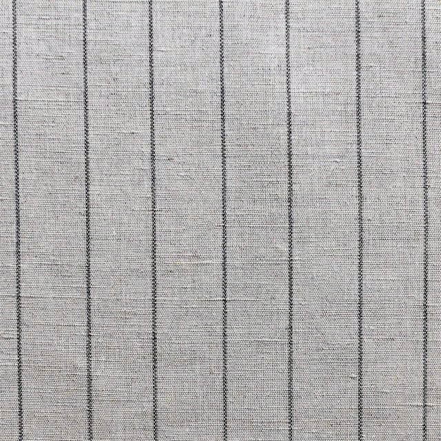 Solveig Noir- Curtain fabric with black stripes