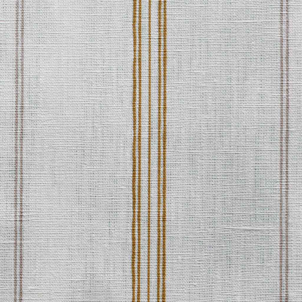 Elise Ochra-WHT - vertical two tone striped fabric.