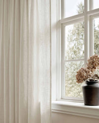 Off white Linen Curtains close-up. Mariana Off-white  by Ada & Ina