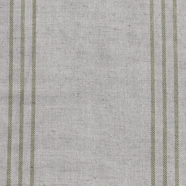 Telma Olive - Curtain fabric with Olive Green stripes
