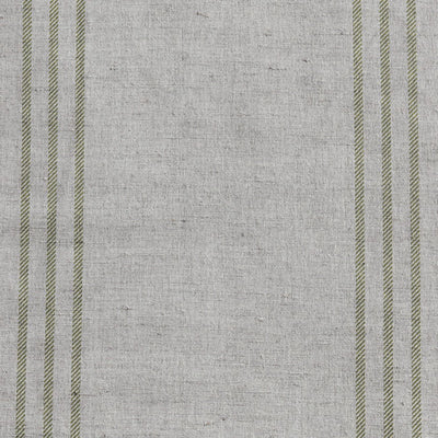 Telma Olive - Curtain fabric with Olive Green stripes