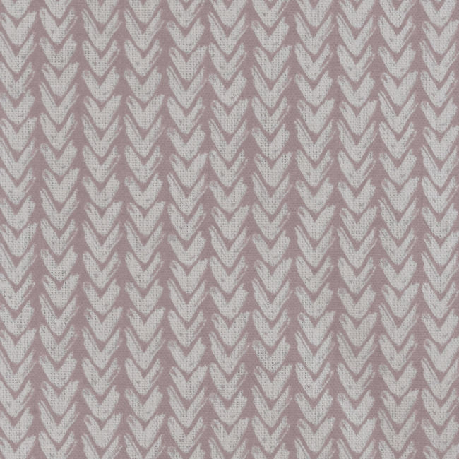 Fia Peony - Linen curtain fabric, abstract Pink pattern