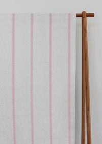 Rune Peony- vertical pink tone striped fabric.