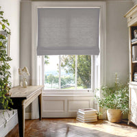 Grey Linen Mix Roman Blind
