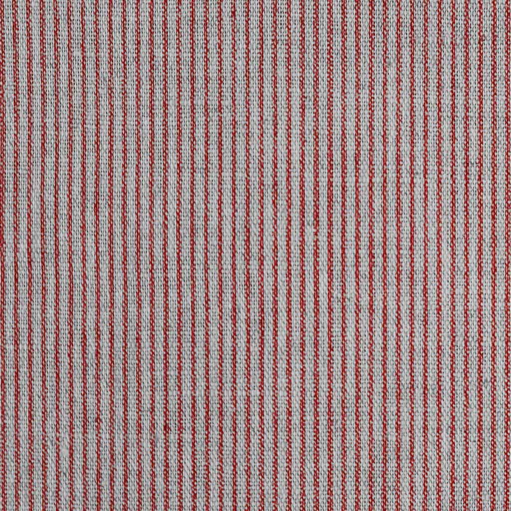 Pinni Crimson Red - Curtain fabric with Red striped print