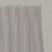 Brown Striped Linen Pleated Curtains - Maisa Nougat - White base fabric.
