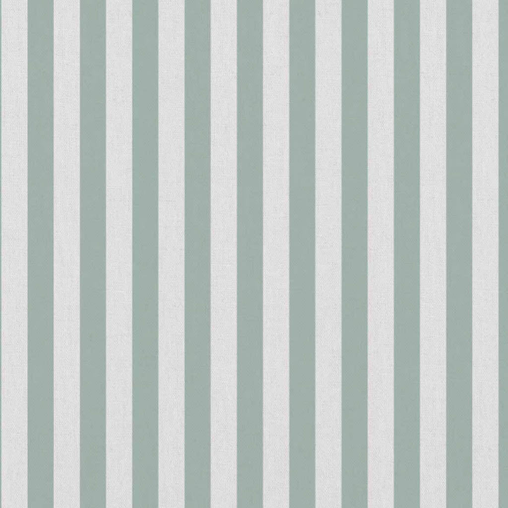 Liliana Sage-WHT - white fabric with green striped pattern