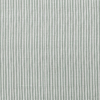 Maisa Sage - Linen curtain fabric, Green stripes