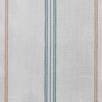 Elise Sage Ochra-WHT - vertical two tone striped fabric.