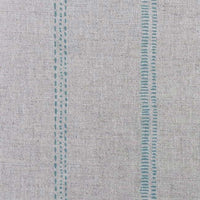 Rae Sage - Curtain fabric with green hand drawn stripes