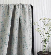Breeze Sage - Curtain fabric with Green botanical pattern