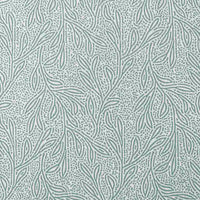 Alma Sage - Curtain fabric with Green botanical print