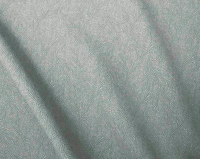 Alma Sage - Curtain fabric with Green botanical print