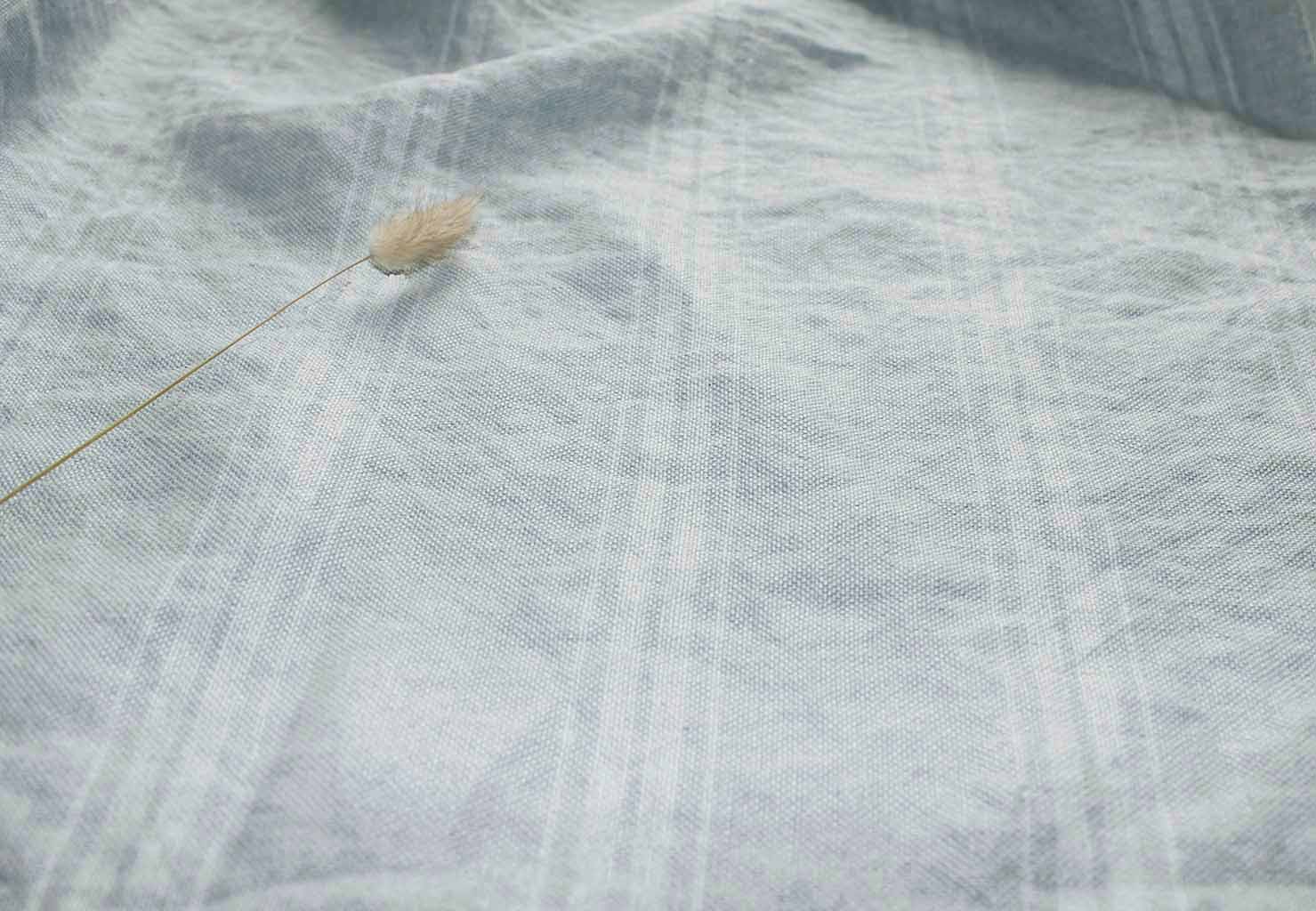 Sari Dove Dream - Striped linen fabric, white stripes