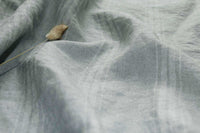 Sari Dove Dream - Striped linen fabric, white stripes close-up