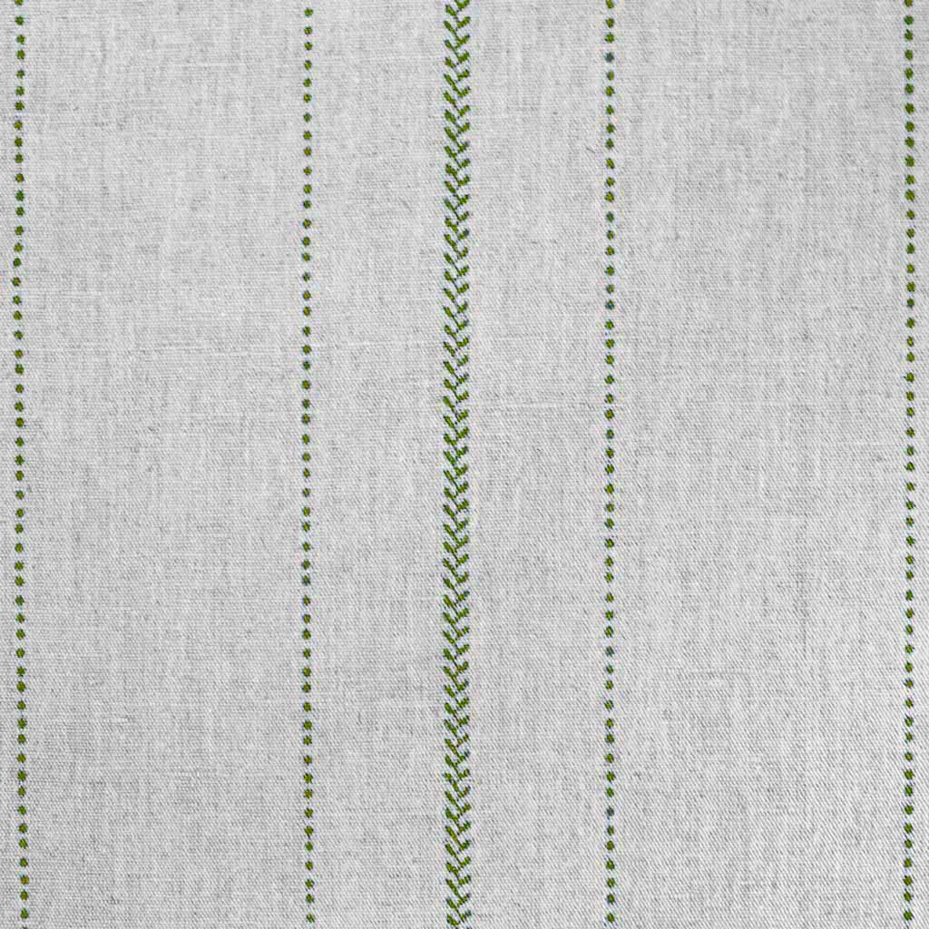 Inari Seaweed - Curtain fabric with Green striped print
