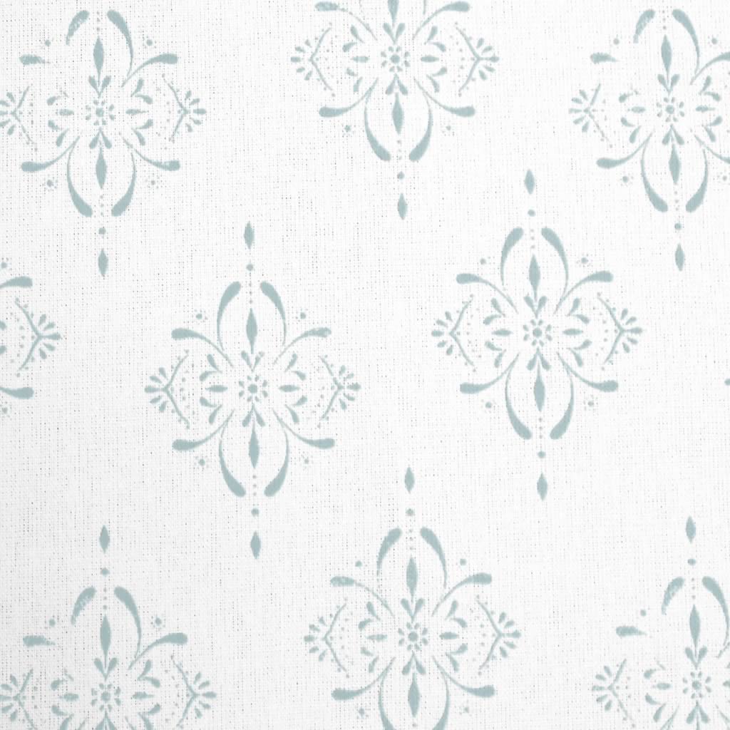 Britt Shadow Blue - curtain fabric with Light Blue abstract print