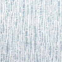 Dora-WHT-Shadow Blue - White fabric with Blue Print Abstract Print, 100% Linen