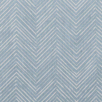 Lulu Shadow Blue - White fabric with Shadow Blue Print. Abstract Print, 100% Linen