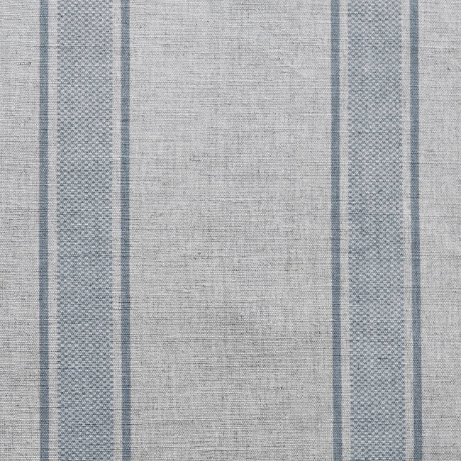 Bella Sky - Curtain fabric with Light Blue stripes