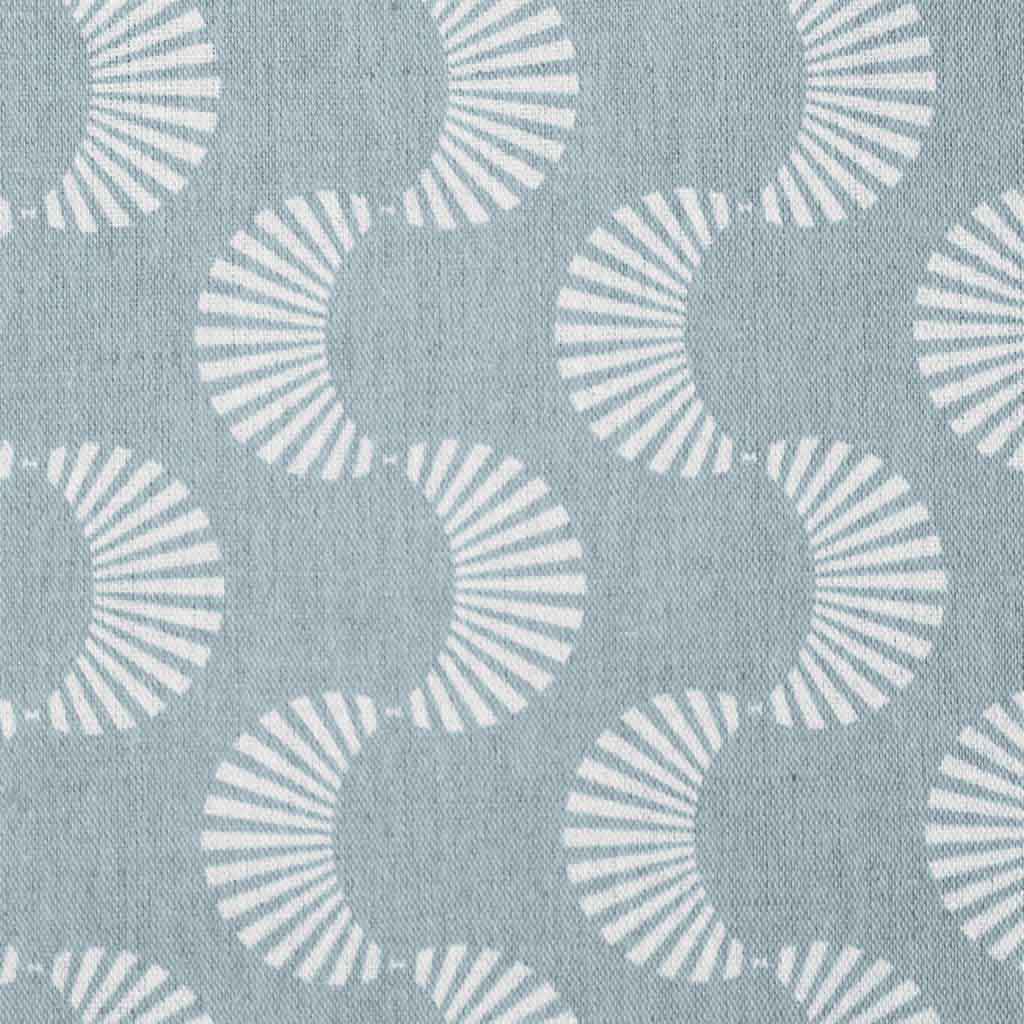 Naja Sky - Curtain fabric with Light Blue abstract print