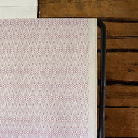 Sylvia Sweetpea - Pink abstract print on Natural fabric