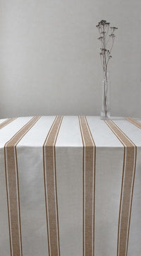 Bella Tangerine - Curtain fabric with Orange stripes