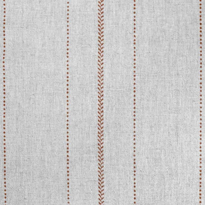 Inari Terracotta - Curtain fabric with Orange striped print