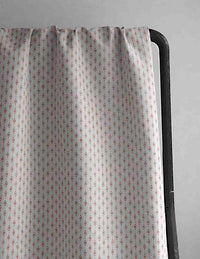 Nikolet Terracotta - Curtain fabric, classic Orange pattern