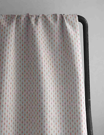 Nikolet Terracotta - Curtain fabric, classic Orange pattern