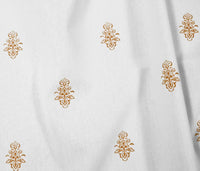 Lisana Terracotta - Curtain fabric with Orange abstract print