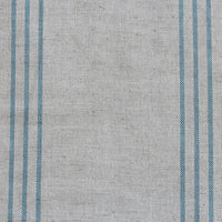 Telma True Blue - Curtain fabric with Blue stripes