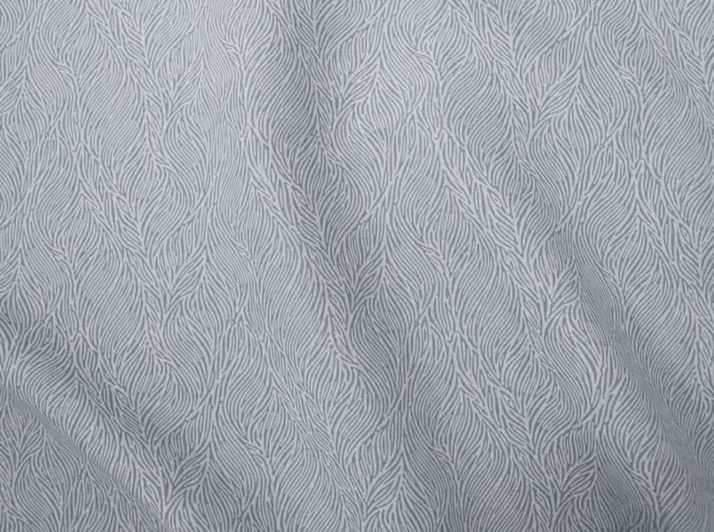 Erica True Blue - Curtain fabric with Light Blue abstract print