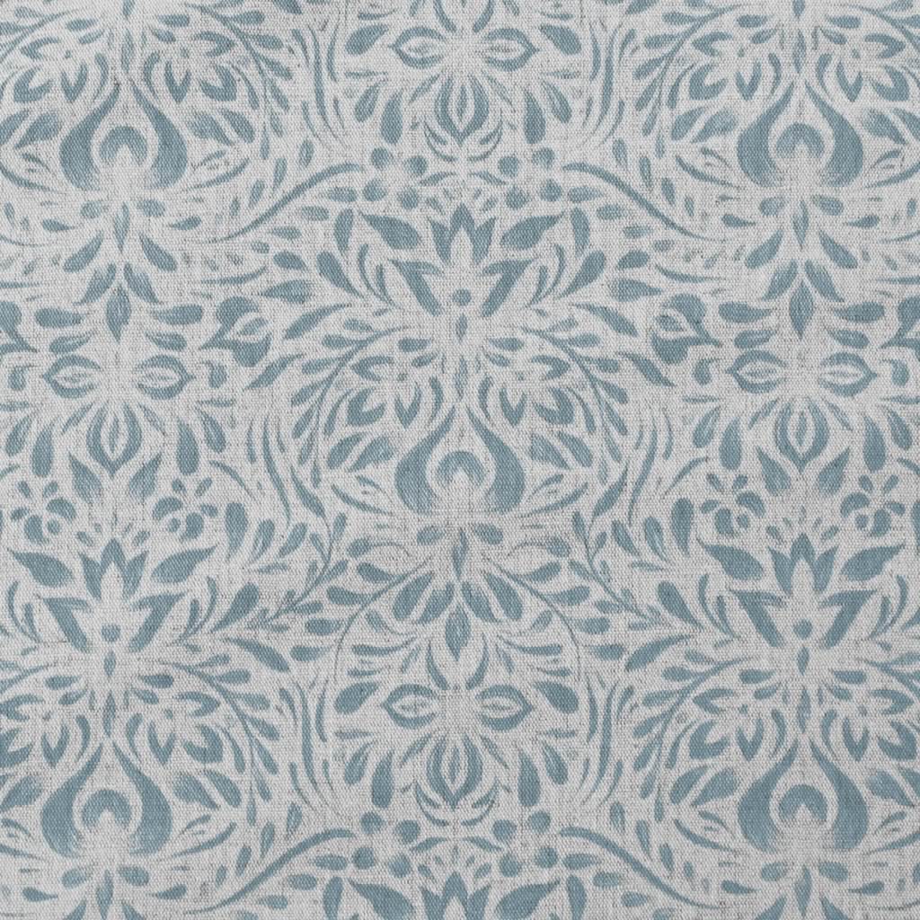 Jasmi True Blue - Curtain fabric with  Light Blue abstract print