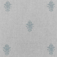Lisana-NAT True Blue - Curtain fabric with Light Blue abstract print