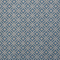 Nella True Blue- Fabric for curtains printed with Blue