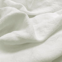 Ulrike Off White, stonewashed linen cotton mix fabric