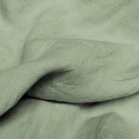 Ulrike Sage - Stonewashed Sage Green Pre-washed Linen Cotton fabric