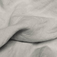 Ulrike Smoke Grey - Stonewashed blue linen cotton mix fabric, for curtains and blinds.