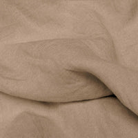 Warm Neutral Linen Fabric - close-up. Mariana Sand by Ada & Ina
