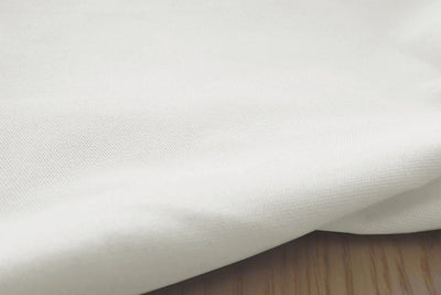 Amara White - Cotton fabric, close-up shot of the weave of this sturdy fabric