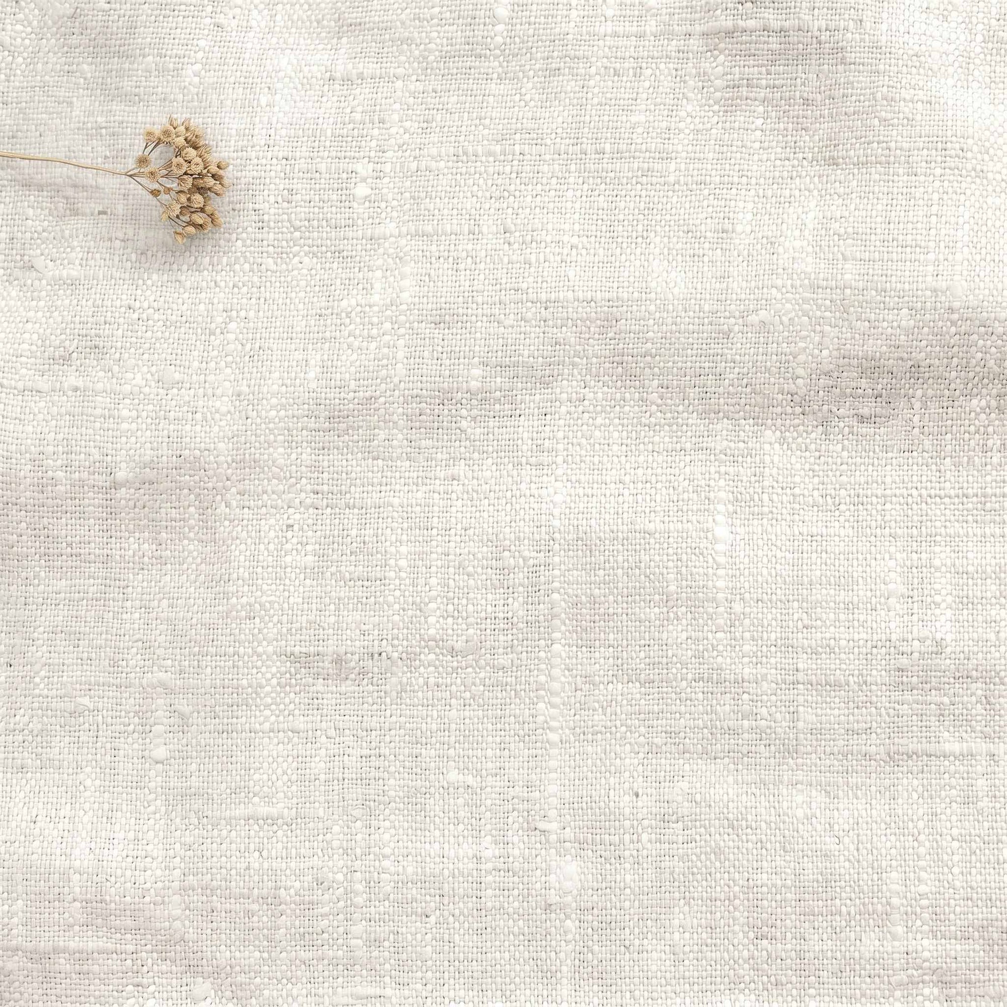 White Linen fabric - pre-washed 100% linen. Bianco Pure White by Ada & Ina.