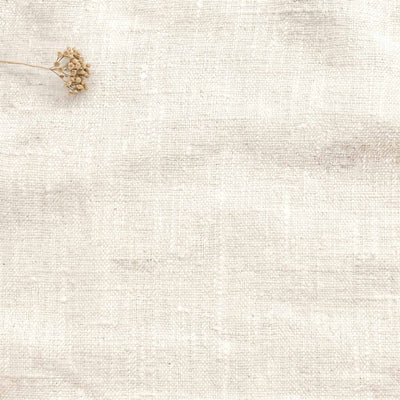 White Linen fabric - pre-washed 100% linen. Bianco White by Ada & Ina.