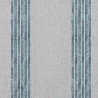 Sumi Blue Stone - Natural curtain fabric with Blue Striped print