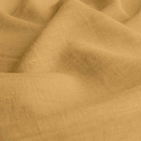 Yellow Linen fabric - pre-washed 100% linen curtain fabric. Bianco Mustard by Ada & Ina.